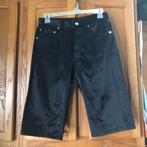 ASSEMBLY NEW YORK Satin Button Fly Long Shorts Size S